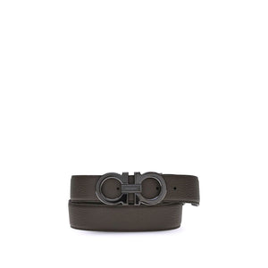 Ferragamo Brown Calf Leather Bos Taurus Regular Belt