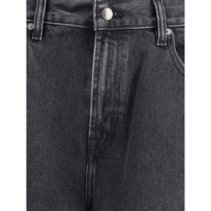 7FOR Black Cotton Bermuda Shorts