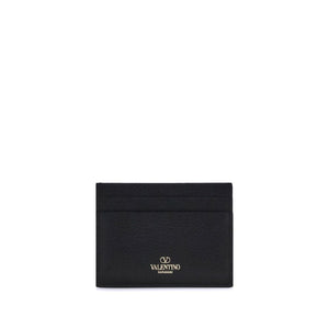 Valentino Garavani Black Calf Leather Bos Taurus Wallet