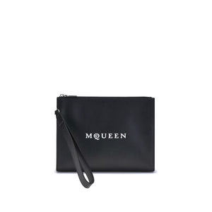 Alexander McQueen Black Calf Leather Bos Taurus Wallet