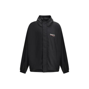 Balenciaga Black Polyester Shell Jacket