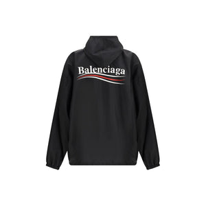 Balenciaga Black Polyester Shell Jacket