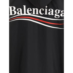 Balenciaga Black Polyester Shell Jacket