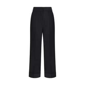Valentino Black Wool Dress Pants