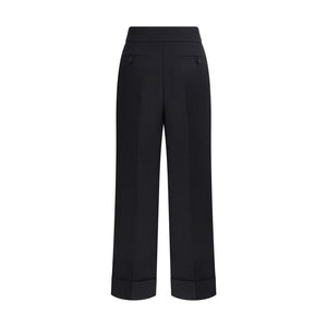 Valentino Black Wool Dress Pants