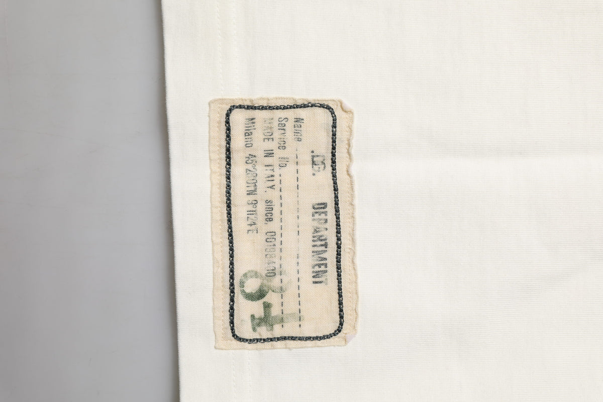 Dolce & Gabbana White Love Peace Cotton Men Crew Neck T-shirt