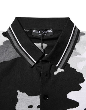 Dolce & Gabbana Multicolor Camouflage Collared Polo T-shirt