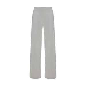 Avenue Montaigne White Rayon Casual Pants