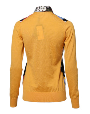 Dolce & Gabbana Multicolor Floral Long Sleeves Polo Top