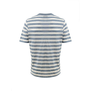 Gran Sasso Blue Cotton T-Shirt