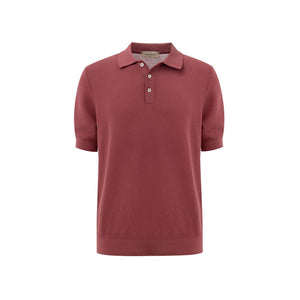 Gran Sasso Red Cotton Polo Shirt