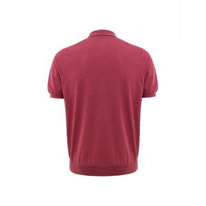 Gran Sasso Red Cotton Polo Shirt