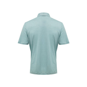 Gran Sasso Blue Linen Polo Shirt