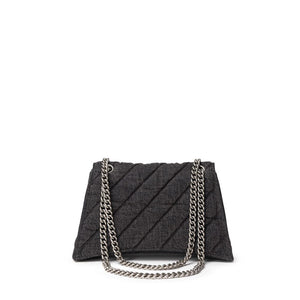 Balenciaga Black Fabric And Leather Shoulder Bag