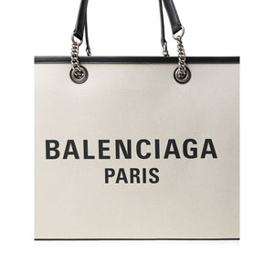 Balenciaga Gray Cotton Tote Bag
