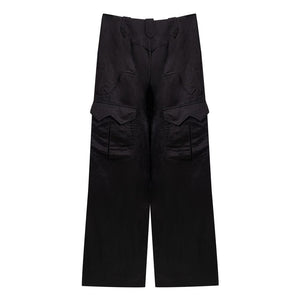 Tom Ford Black Viscose Cargo Pants