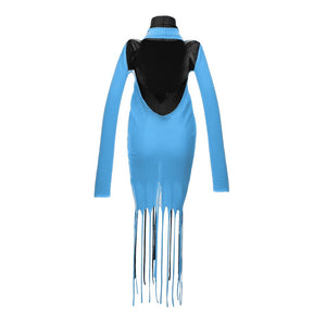 Bottega Veneta Blue Cotton Casual Dress