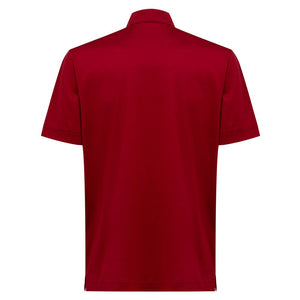 Canali Red Cotton Shortsleeve Shirt