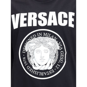 Versace Black Cotton T-Shirt