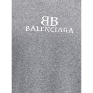 Balenciaga Gray Cotton Sweatshirt