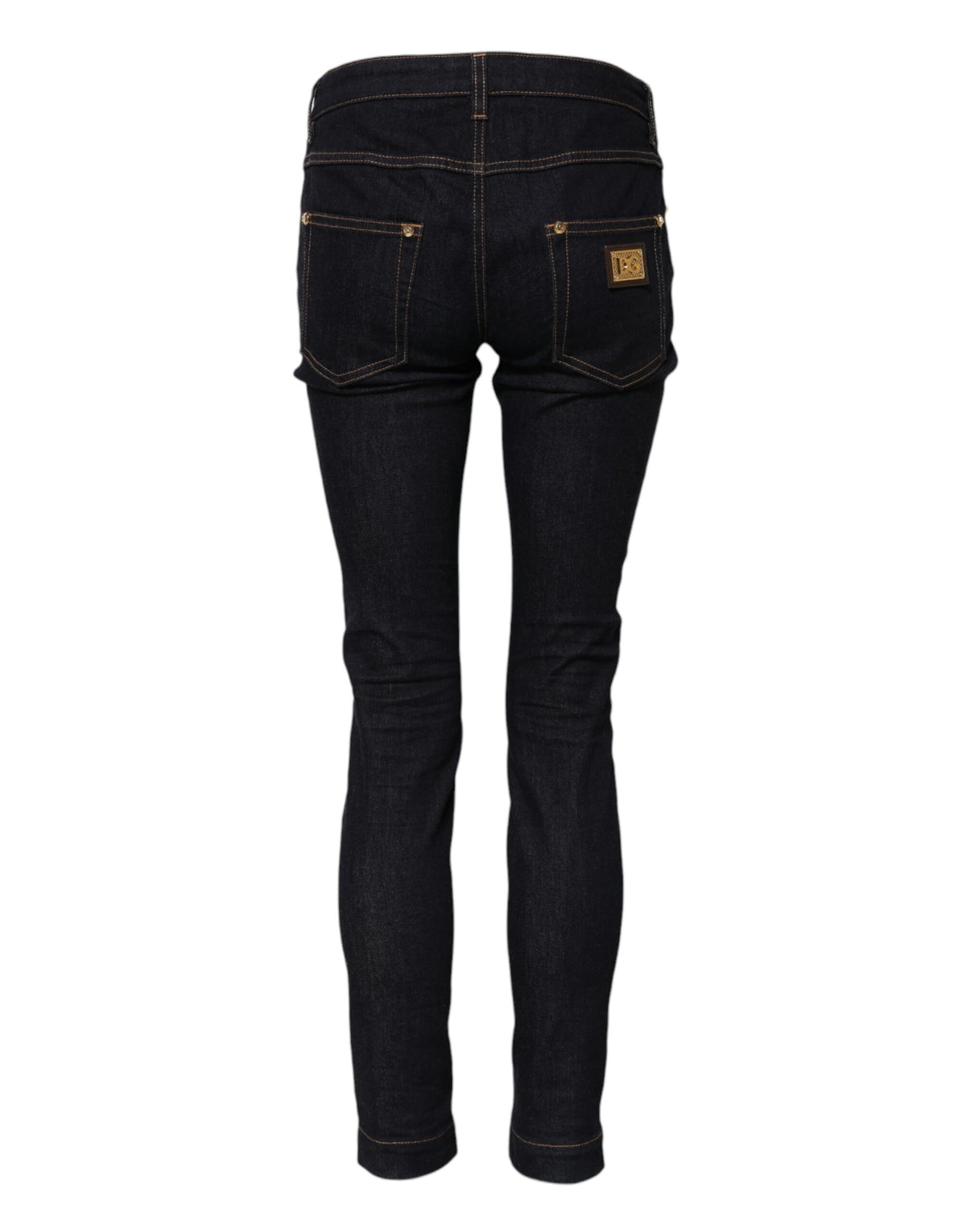 Dolce & Gabbana Blue Cotton PRETTY LowWaist Skinny Denim Jeans
