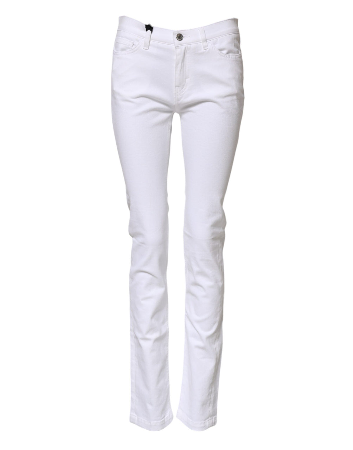 Dolce & Gabbana White GRACE Mid Waisted Skinny Denim Jeans
