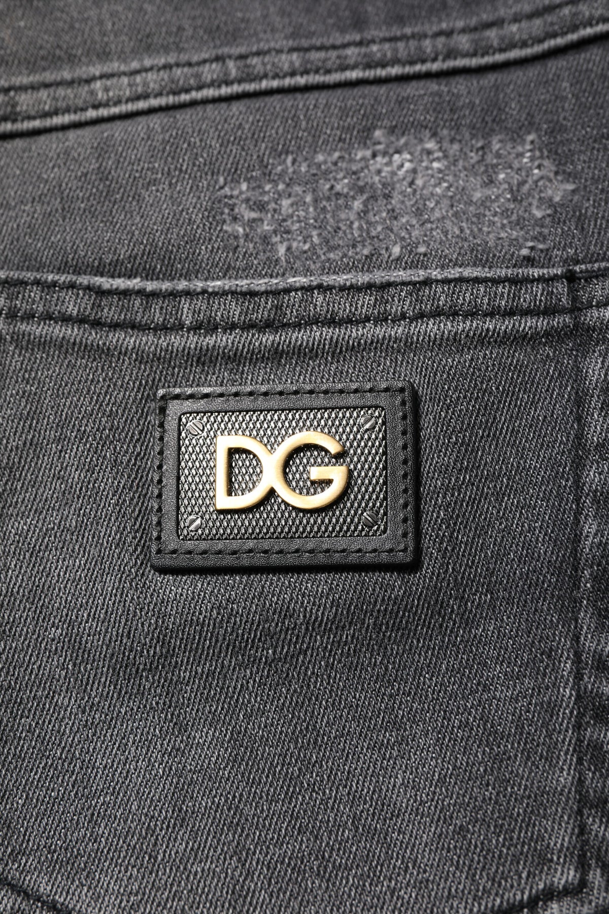 Dolce & Gabbana Dark Gray AUDREY Cotton Skinny Denim Jeans