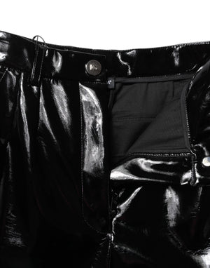 Dolce & Gabbana Black High Waist Cargo Bootcut Pants
