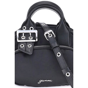 Ganni Black Nylon Shoulder Bag