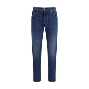 Dolce & Gabbana Blue Cotton Jeans Denim