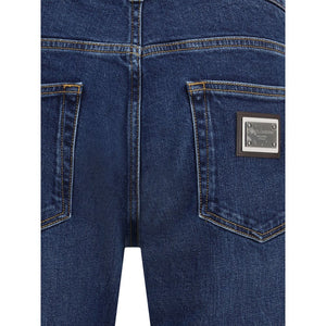 Dolce & Gabbana Blue Cotton Jeans Denim