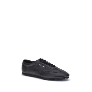 Marni Black Calf Leather Bos Taurus Athletic Sneakers