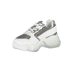Emporio Armani Bianco Polyester Women Sneaker