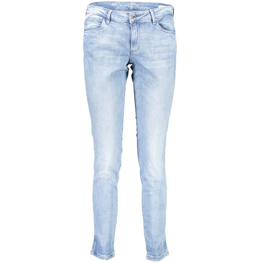 Guess Jeans Azzurro Organic Cotton Women Jeans
