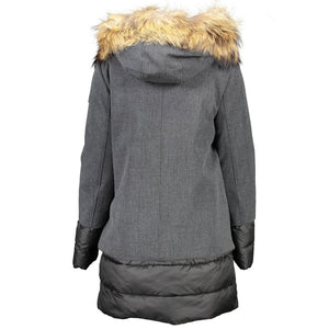 Yes Zee Grigio Polyester Women Jacket