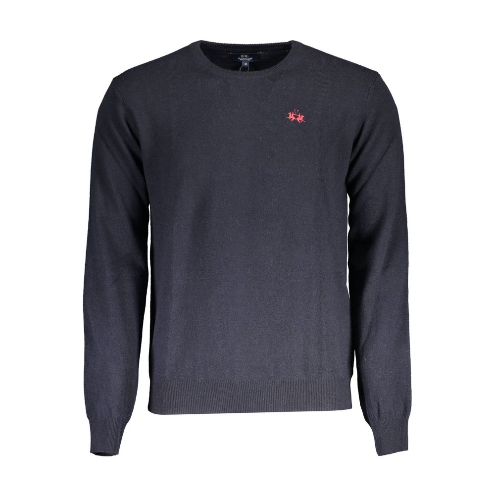 La Martina Blue Polyamide Men Sweater