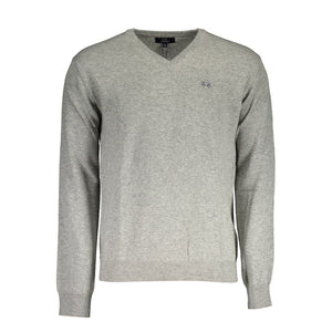La Martina Grigio Polyester Men Sweater