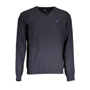 La Martina Blu Wool Men Sweater
