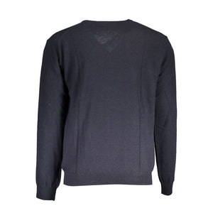 La Martina Blu Wool Men Sweater