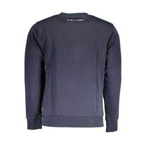 La Martina Blue Cotton Men Sweater