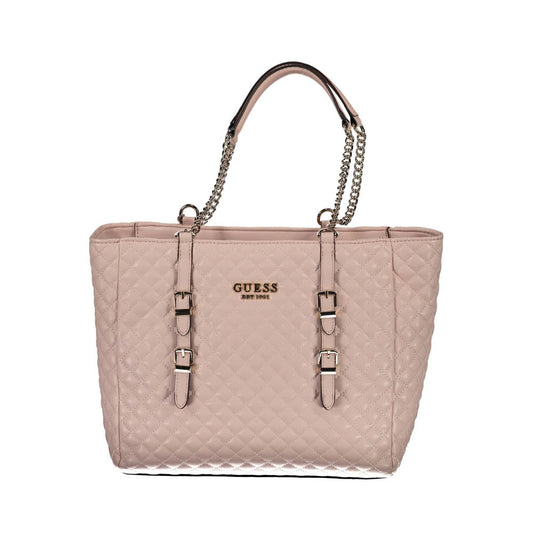 Guess Jeans Rosa Poliuretano Women Shoulder Bag
