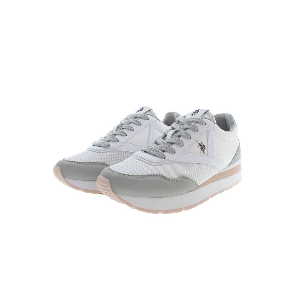 U.S. POLO ASSN. Bianco Polyurethane Women Sneaker