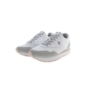 U.S. POLO ASSN. Bianco Polyurethane Women Sneaker