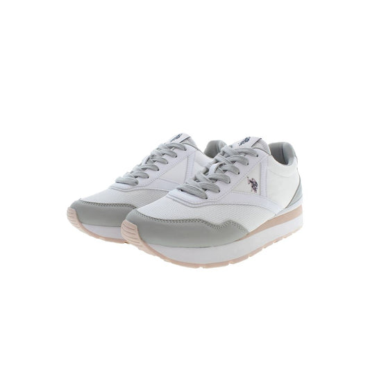 U.S. POLO ASSN. Bianco Polyurethane Women Sneaker