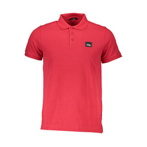 Cavalli Class Rosso Cotton Men Polo