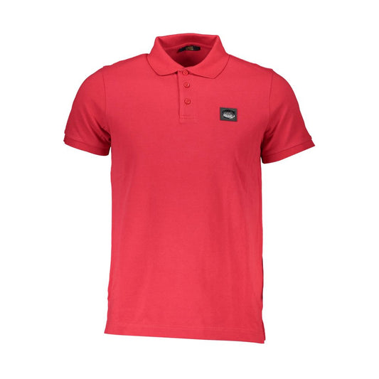 Cavalli Class Rosso Cotton Men Polo