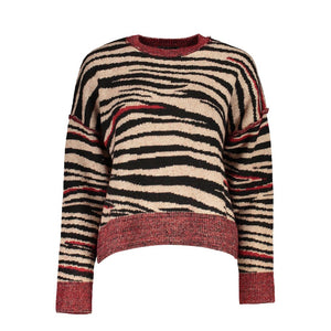 Desigual Red Polyester Women Sweater Turtleneck