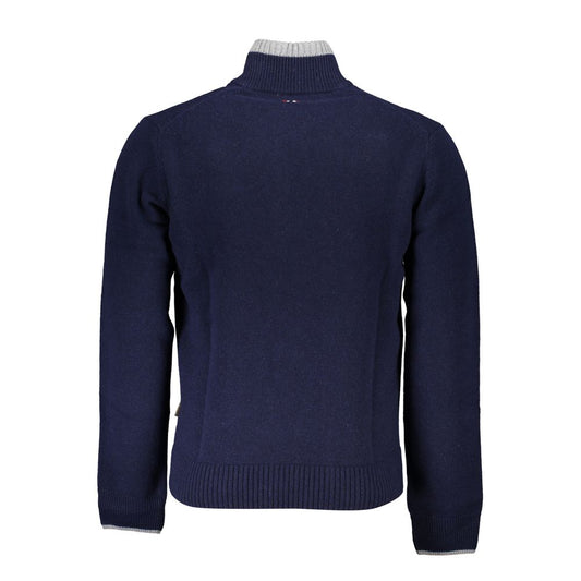 Napapijri Blue Tessuto Men's Sweater