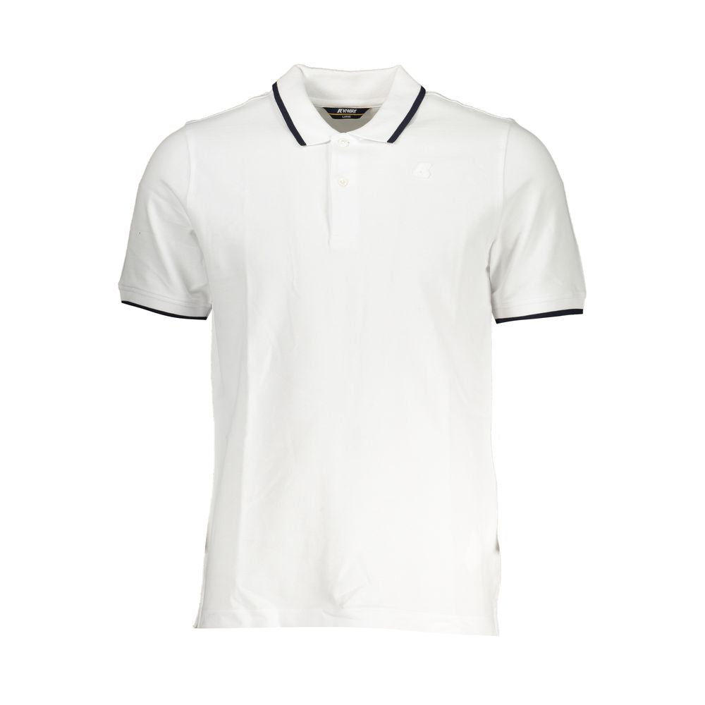 K-WAY White Cotton Polo Shirt