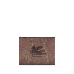 Etro Multicolor Cotton Clutch Bag